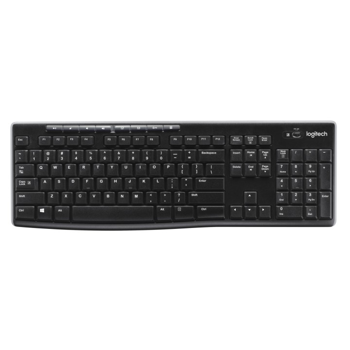 Logitech Wireless Keyboard K270 teclado RF inalámbrico QWERTZ Alemán Negro