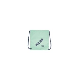 Milan Serie 1918 Bolsa/Mochila de Tiras Grande - Tejido 'ripstop' Ligero y Resistente - Medidas 34x42x0.7cm - Color Verde