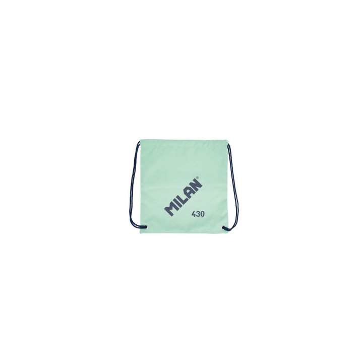 Milan Serie 1918 Bolsa/Mochila de Tiras Grande - Tejido 'ripstop' Ligero y Resistente - Medidas 34x42x0.7cm - Color Verde