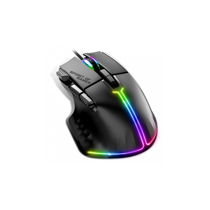Spirit of Gamer PRO-M5 ratón mano derecha USB tipo A Óptico 12800 DPI