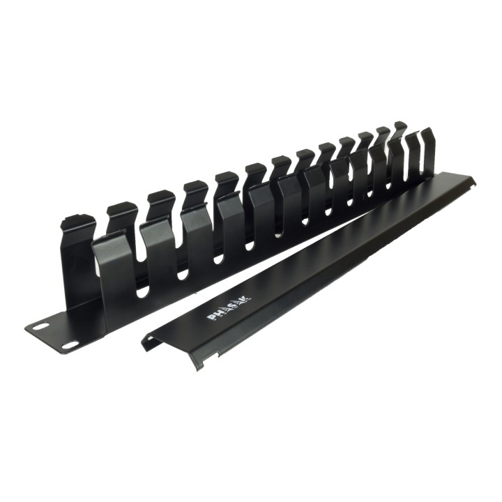 Phasak Guiacables con tapa para Rack de 19" 1U - PA 5095