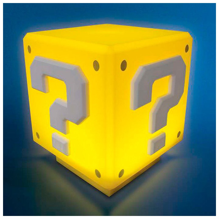 Lampara sonido Mini Question Block Super Mario Bros Nintendo