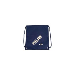 Milan Serie 1918 Bolsa/Mochila de Tiras Grande - Tejido 'ripstop' Ligero y Resistente - Medidas 34x42x0.7cm - Color Azul Oscuro