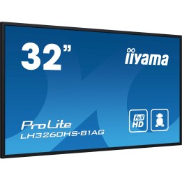 iiyama LH3260HS-B1AG pantalla de señalización Pizarra de caballete digital 80 cm (31.5") LED Wifi 500 cd / m² Full HD Negro
