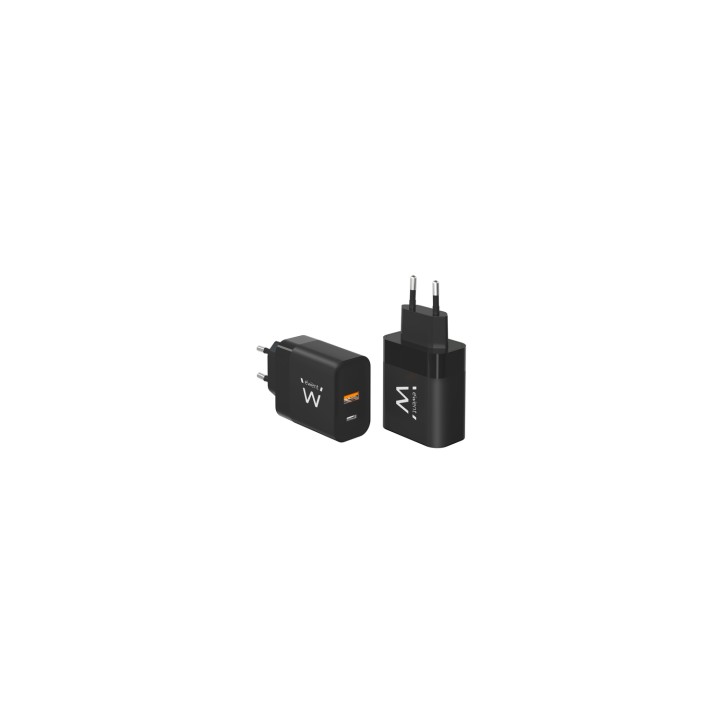Ewent EW1327 cargador de dispositivo móvil Universal Negro Corriente alterna Carga rápida Interior