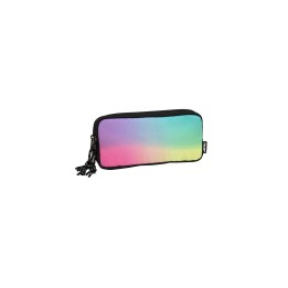 Milan Sunset Estuche Portatodo 3 Compartimentos - Tejido Resistente a las Roturas y Rasgaduras - Medidas 22x11x6.5cm - Modelo