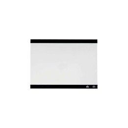 Nobo Pizarra Blanca Magnetica Pequeña con Clip para Notas 430x580mm - Diseño sin Marco - Funciones de Gancho - Color Blanco