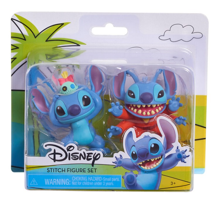 Blister 2 figuras Stitch Disney 5cm surtido