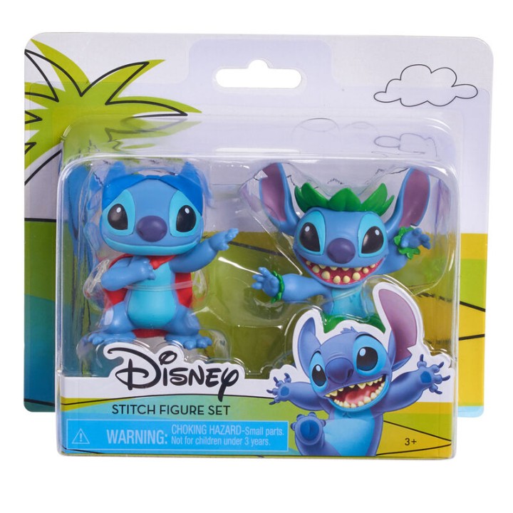 Blister 2 figuras Stitch Disney 5cm surtido