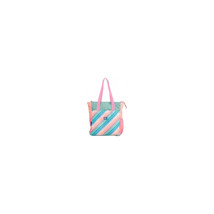 Oxford Colorblock Tote Bag Convertible 2 en 1 - Capacidad de 30L - Para Usar como Bolso de Mano o Mochila - Compartimento