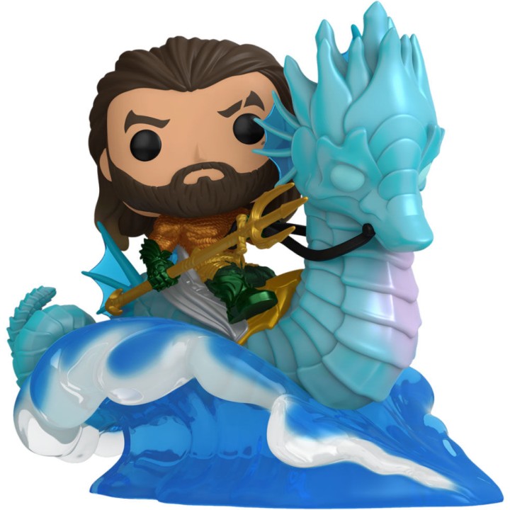 Figura POP Rides Deluxe DC Comics Aquaman y el Reino Perdido Aquaman on Storm