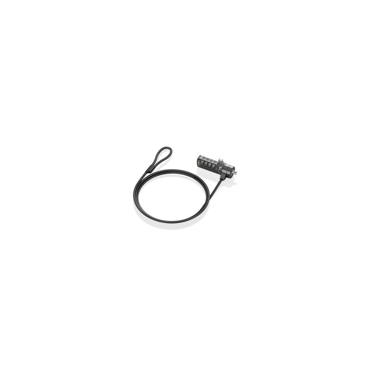 AISENS Cable de seguridad con cerradura de combinación para Ordenador, Monitor, Portátil 1.5m