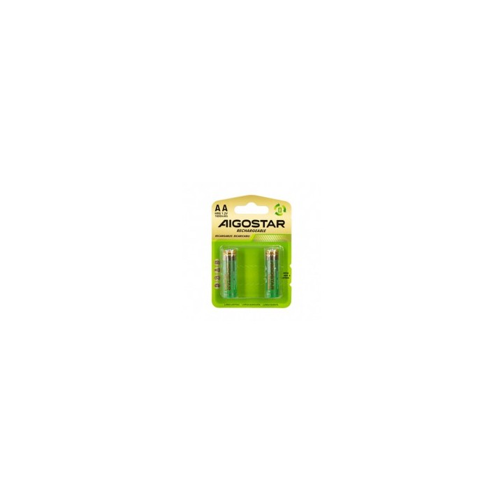 Pila recargable HR6 (AA) 1600mAh 12v 2uds