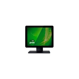 Pantalla 10POS TFT Táctil Flat Capacitiva 15" USB Negro - VGA & HDMI - VESA 75 & 100