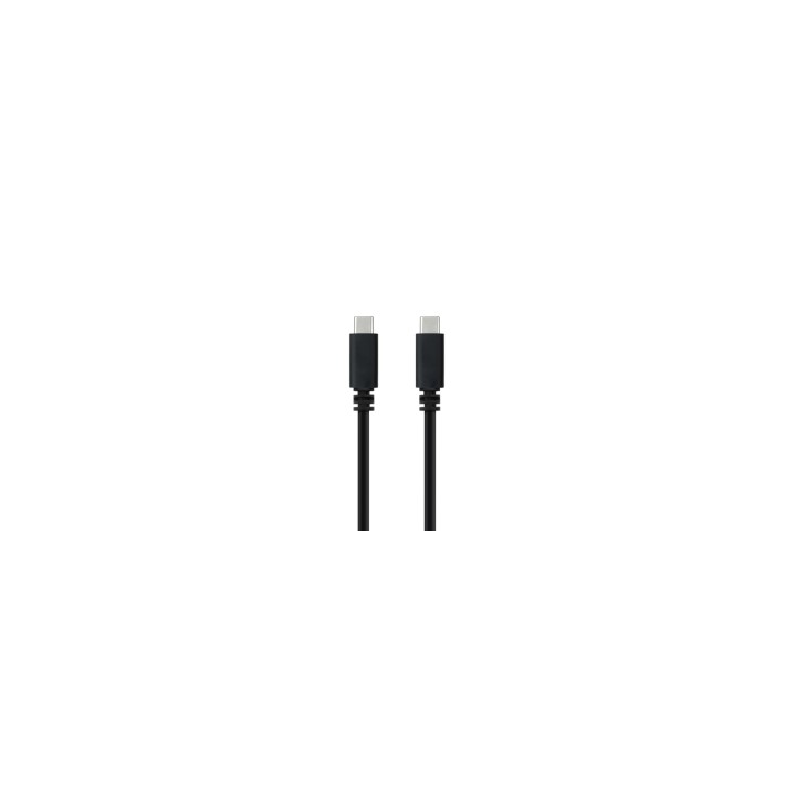 Nanocable Cable USB 2.0 3A, tipo USB-C/M-USB-C/M, Negro, 1.5 m