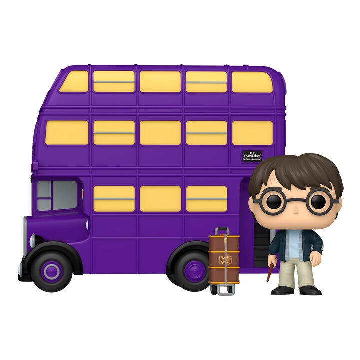 Figura POP Rides Super Deluxe Harry Potter - Harry Potter with Knight Bus