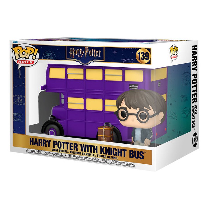 Figura POP Rides Super Deluxe Harry Potter - Harry Potter with Knight Bus