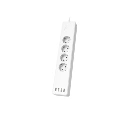 Hama | Regleta Inteligente WiFi con 4 enchufes y 4 USB (Enchufe múltiple sin hub/Gateway, con USB, 4 enchufes, con protección