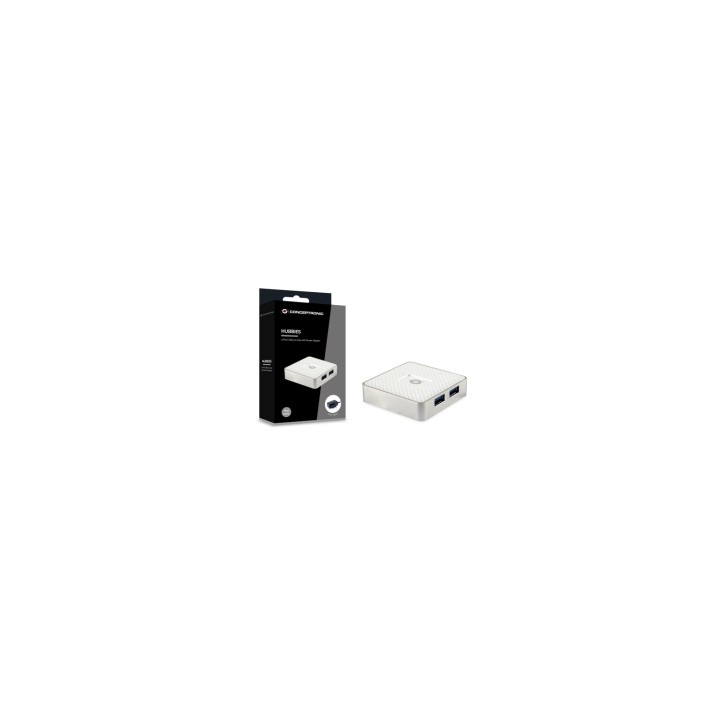 Conceptronic HUBBIES03W hub de interfaz USB 3.2 Gen 1 (3.1 Gen 1) Micro-B 5000 Mbit/s Blanco
