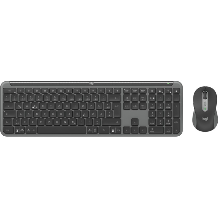 Logitech MK950 Signature for Business teclado Ratón incluido Oficina RF Wireless + Bluetooth QWERTZ Alemán Grafito