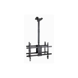 TooQ Soporte de Techo para 2 Pantallas 43"-86", Negro
