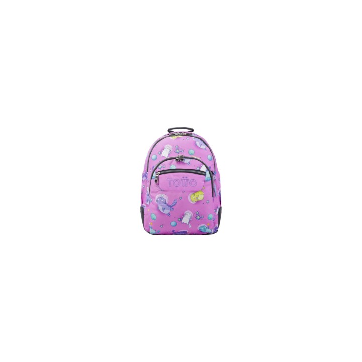 MOCHILA ESCOLAR GATOS ASTRONAUTAS TOTTO MA04ECO029-2310N-9I9