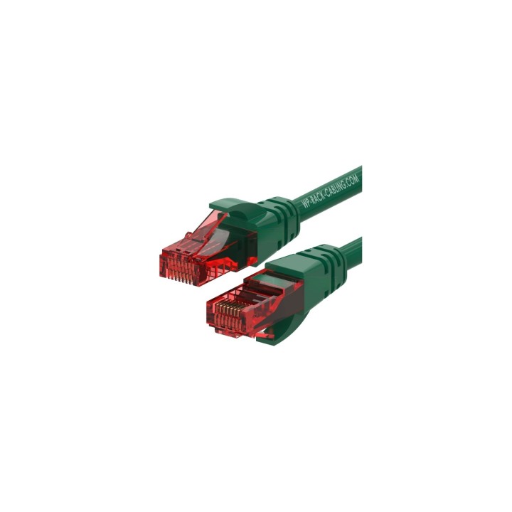 WP WPC-PAT-6U002G cable de red Negro, Verde 5 m Cat6 U/UTP (UTP)