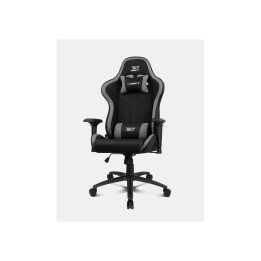 DRIFT DR110BGRAY silla para videojuegos Butaca para jugar Asiento acolchado Negro, Gris