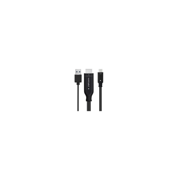 Nanocable Cable Conversor HDMI a USB-C, Negro, 1.8 m