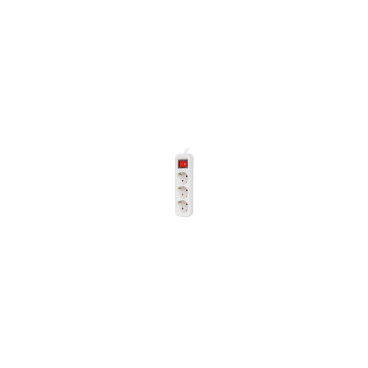 Lanberg PS1-03F-0150-W base múltiple 1,5 m 3 salidas AC Interior Blanco