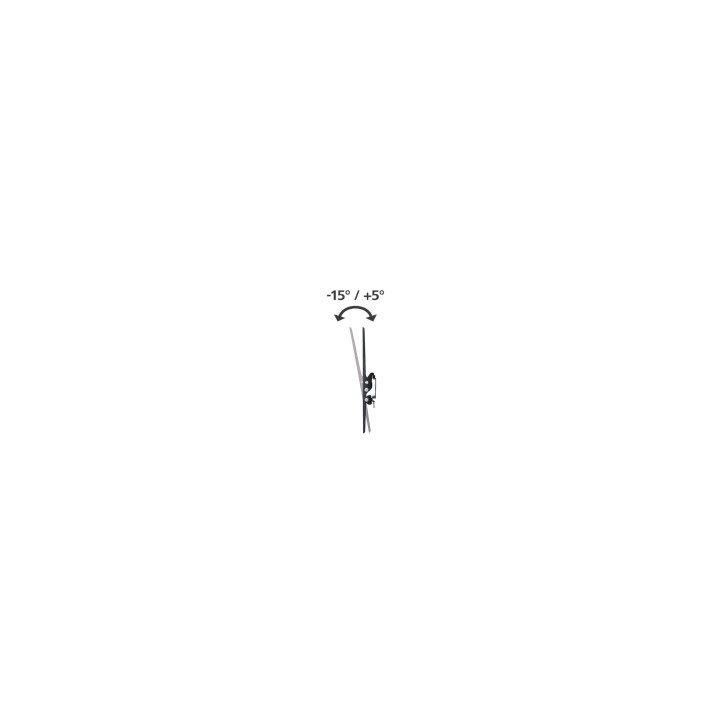 Hama 00220808 soporte para TV 190,5 cm (75") Negro