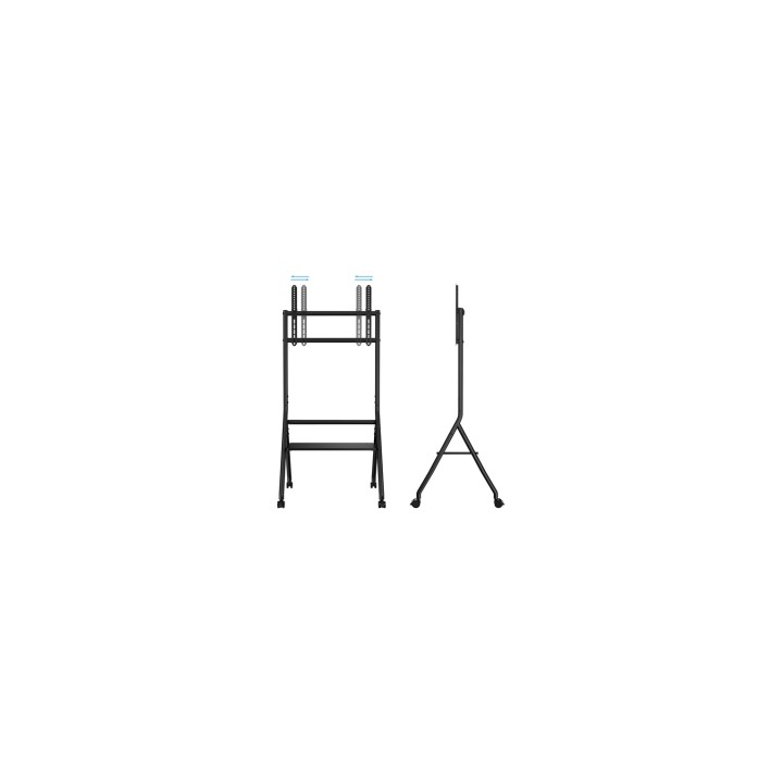 TooQ iDREAMS Soporte de Suelo con Ruedas para Pantalla 37"-86", Negro