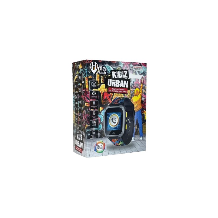 Cefa HolaWatch Urban Black Reloj inteligente niños