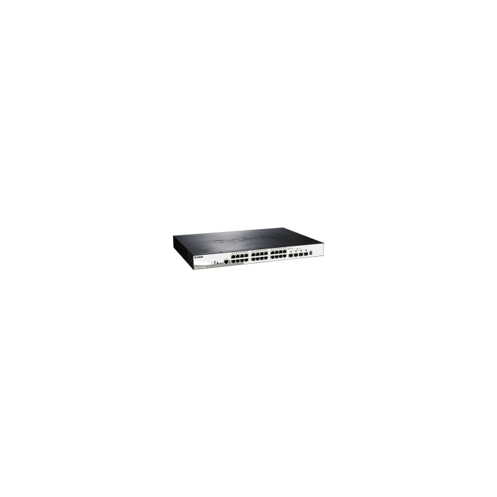 D-Link DGS-1510-28XMP Gestionado L2/L3 Gigabit Ethernet (10/100/1000) Energía sobre Ethernet (PoE) Negro, Gris