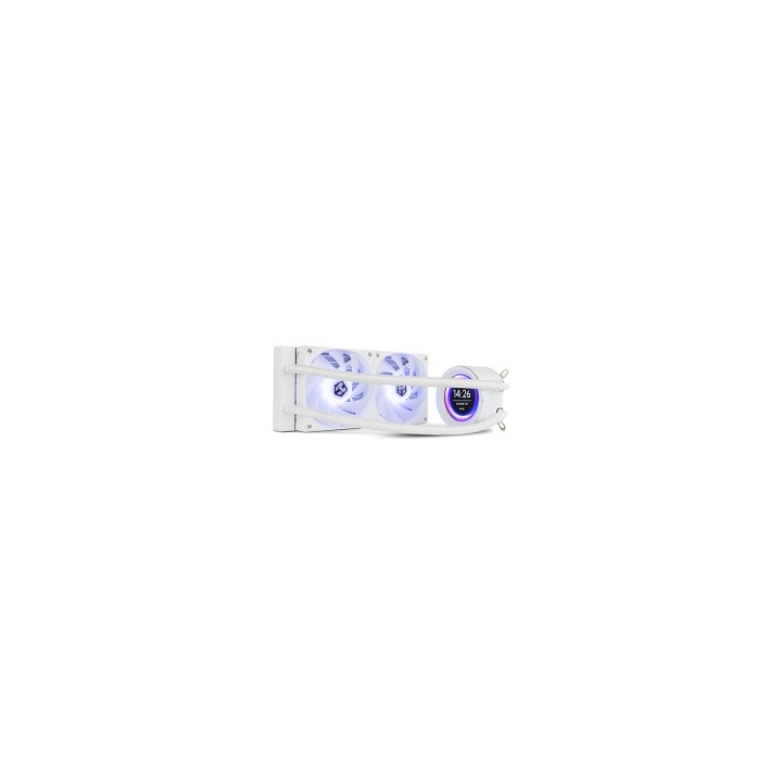 NOX X-240 LCD Procesador Refrigerador de aire 12 cm Blanco 1 pieza(s)