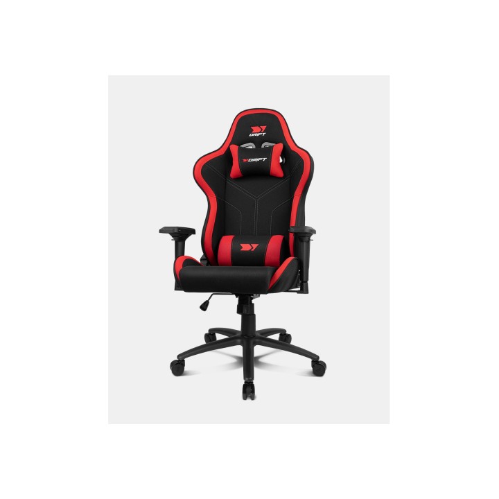 DRIFT DR110BR silla para videojuegos Butaca para jugar Asiento acolchado Negro, Rojo