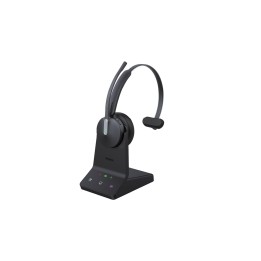 Yealink WH64 Hybrid Mono Teams Auriculares Inalámbrico Diadema Oficina/Centro de llamadas MicroUSB Bluetooth Negro