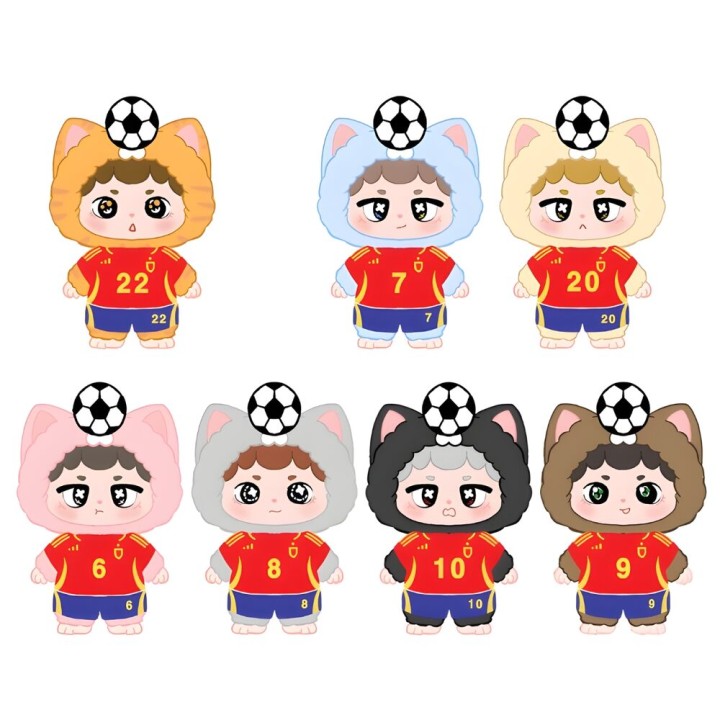 Muñeco llavero sorpresa Blind Box Dreaming Spain Futbol Niinoo 17cm surtido
