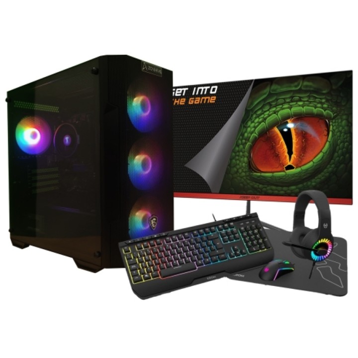 Zone Evil AMD Ryzen 5 4650G/32GB/2 Tb NVMe/Monitor 24