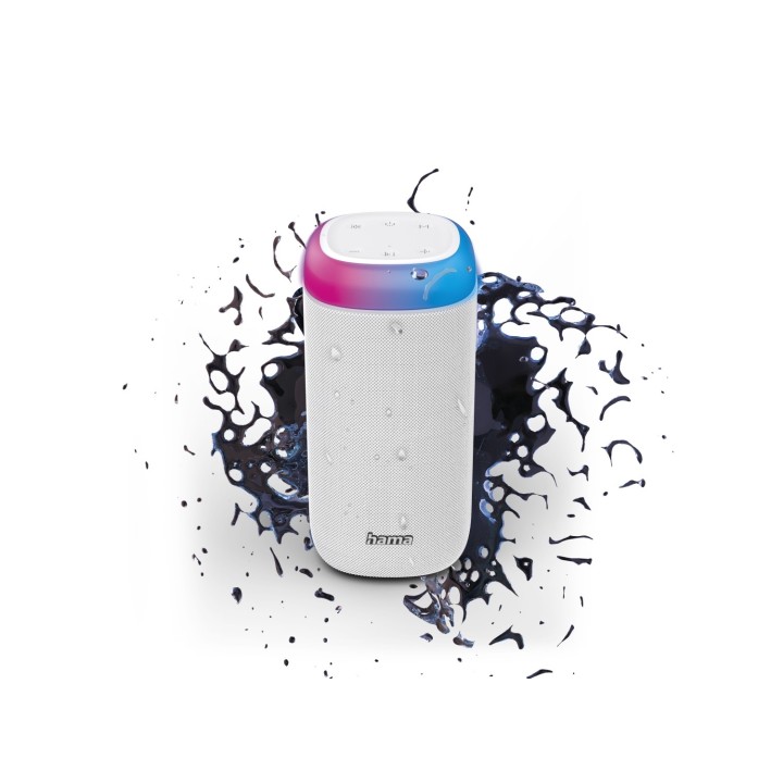 Hama Shine 2.0 Altavoz portátil estéreo Blanco 30 W