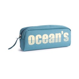 Oceans Wave California Estuche de 1 Cremallera - Tirador Ergonomico - Color Azul