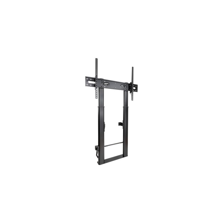 TooQ Lottus Soporte de Suelo/Pared Fijo con Regulación de Altura para Pantallas 55"-100", Negro