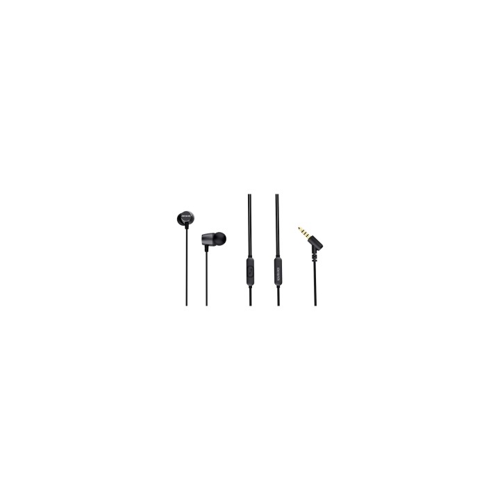 Aiwa ESTM-30SL auricular y casco Auriculares Alámbrico Dentro de oído Llamadas/Música/Deporte/Uso diario Negro, Plata