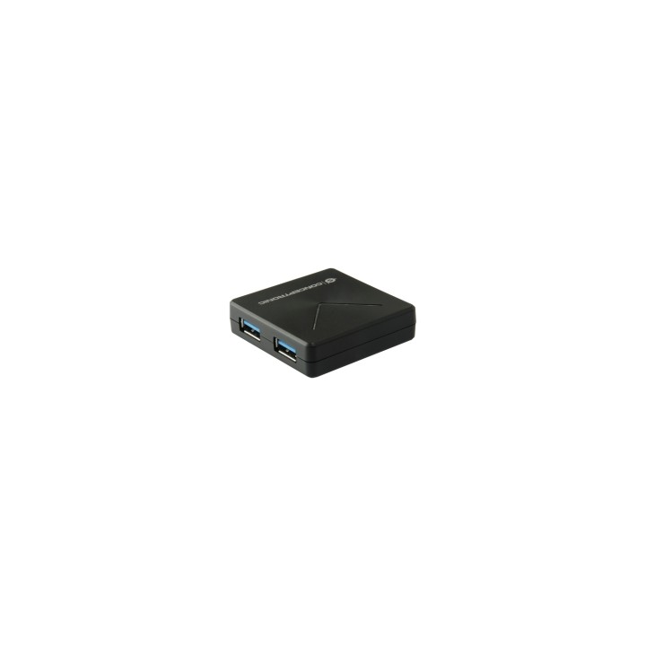 Conceptronic HUBBIES02B hub de interfaz USB 3.2 Gen 1 (3.1 Gen 1) Mini-B 5000 Mbit/s Negro