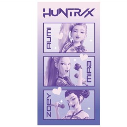 Toalla Huntrix KPop Demon Hunters microfibra