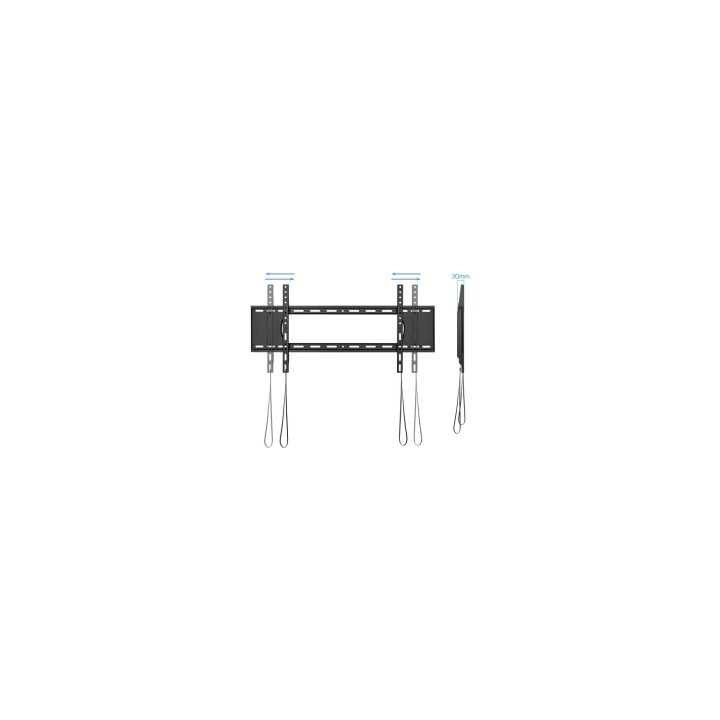 TooQ LP1090F-B soporte para TV 2,29 m (90") Negro