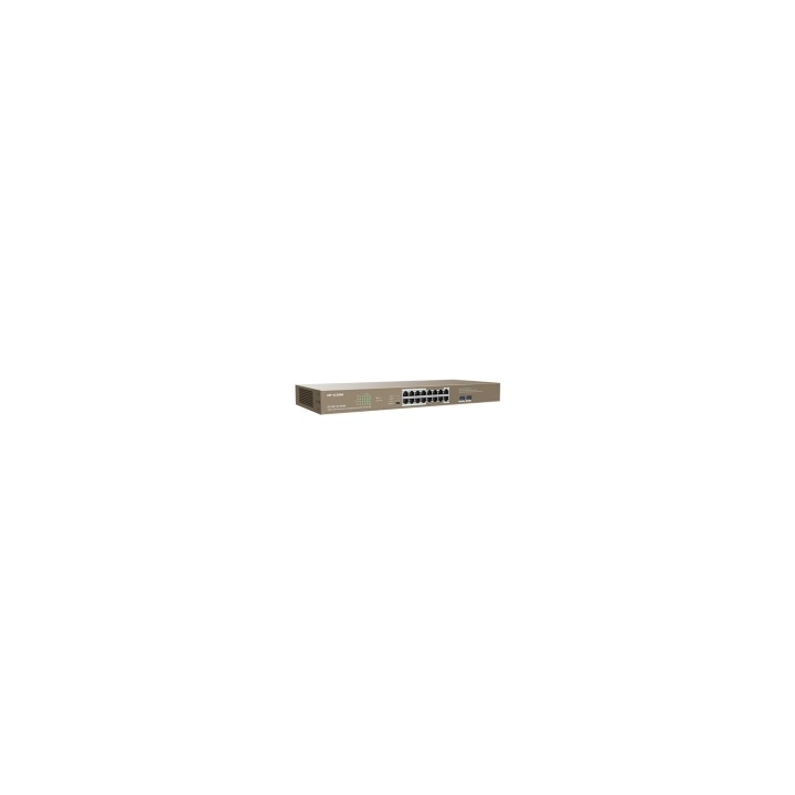 IP-COM Networks G1118P-16-250W switch No administrado Gigabit Ethernet (10/100/1000) Energía sobre Ethernet (PoE) Marrón