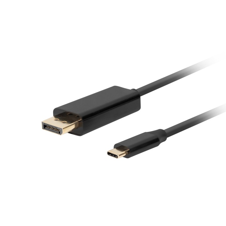 Lanberg CA-CMDP-10CU-0030-BK adaptador de cable de vídeo 3 m USB Tipo C DisplayPort Negro
