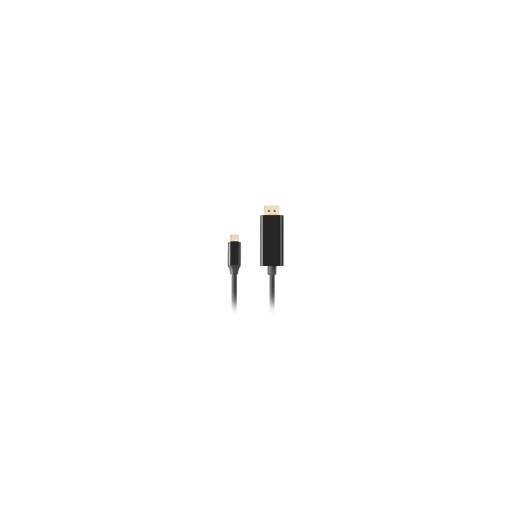 Lanberg CA-CMDP-10CU-0030-BK adaptador de cable de vídeo 3 m USB Tipo C DisplayPort Negro