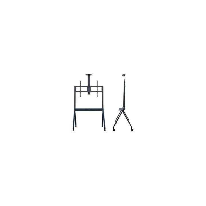 TooQ iStar Soporte de Suelo con Ruedas para Pantallas 55"- 100", Negro